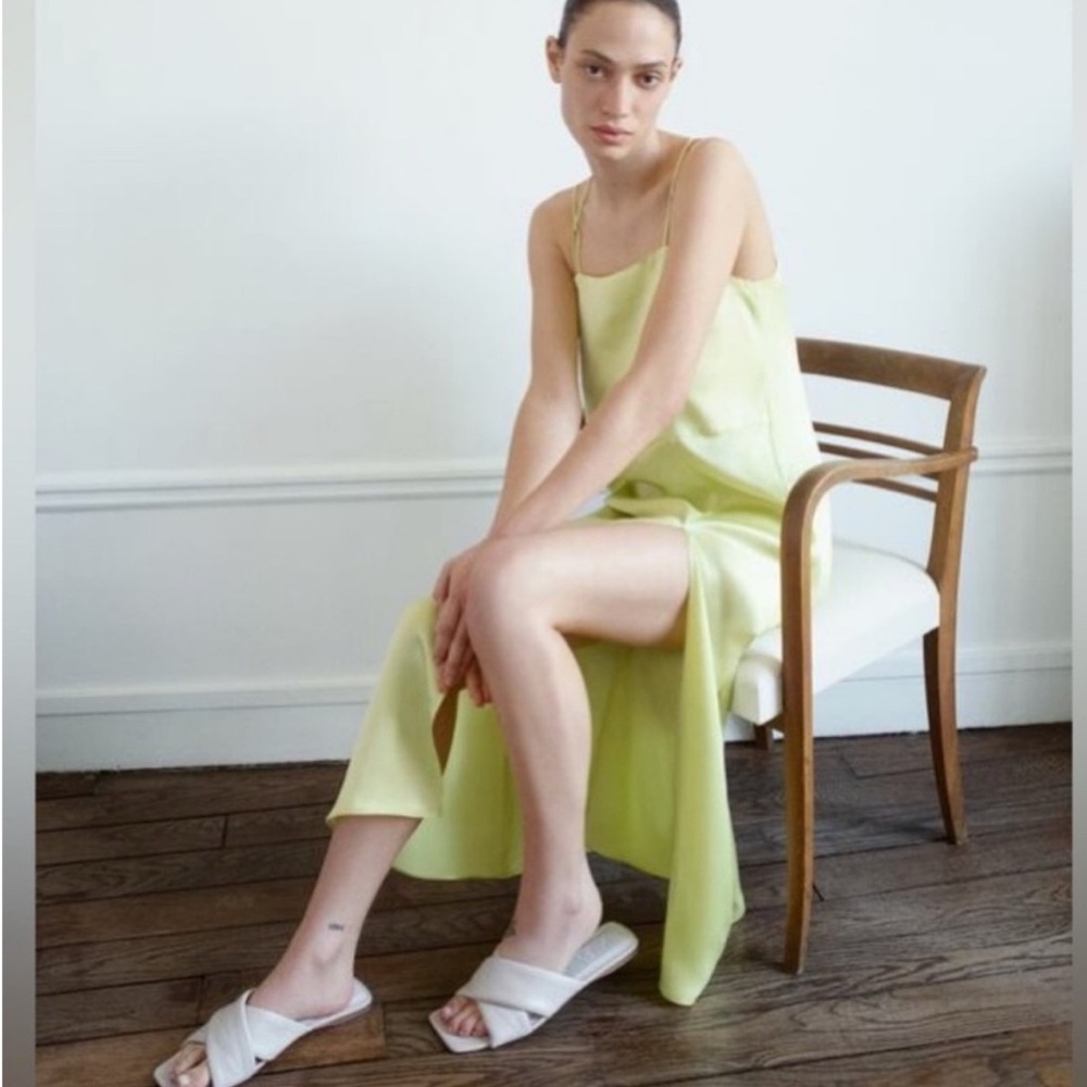 Zara Light Green Slip Dress